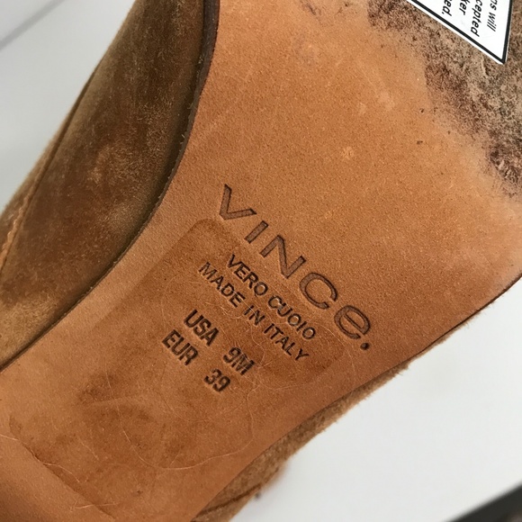 VINCE Leather Ankle Boots Lace Up Women's 9 - Picture 10 of 12